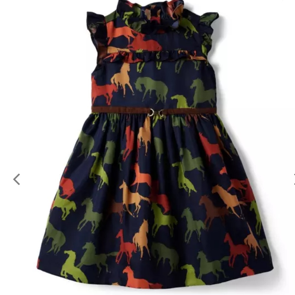 Janie and Jack Horse ruffle Dress size 4